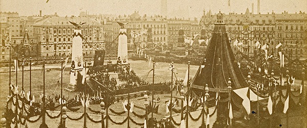 Historisches Foto der Grundsteinlegung zum Reichsgericht 31.10.1888